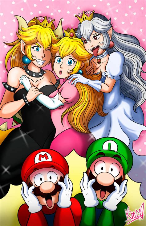 bowsette futanari|Bowsette x Peach .